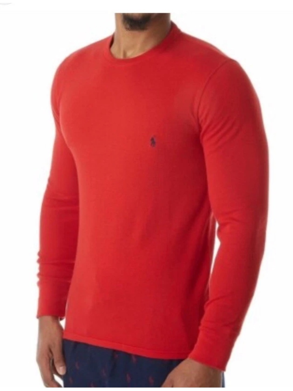 Polo by Ralph Lauren Red Long-Sleeve Crewneck Shirt